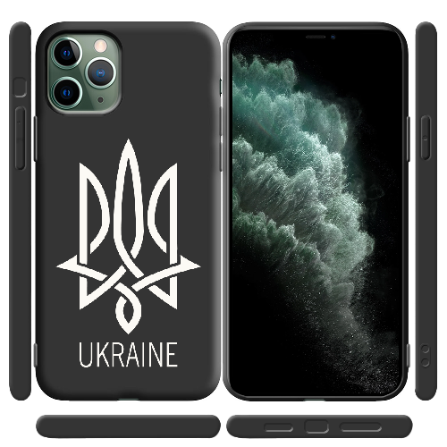 Чехол BoxFace iPhone 11 Pro Max Тризуб монограмма UKRAINE