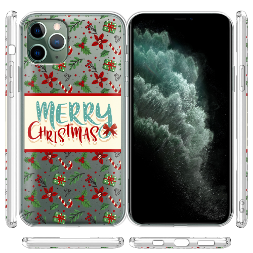 Чехол BoxFace iPhone 11 Pro Max Vintage Christmas Congratulation