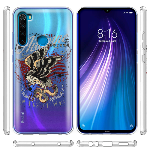 Чехол BoxFace Xiaomi Redmi Note 8 Wings of War