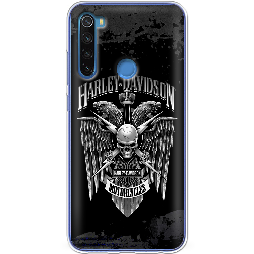 Чехол BoxFace Xiaomi Redmi Note 8 Harley Davidson skull and eagles