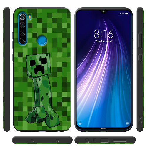 Чехол BoxFace Xiaomi Redmi Note 8 Minecraft Creeper