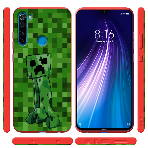 Чехол BoxFace Xiaomi Redmi Note 8 Minecraft Creeper