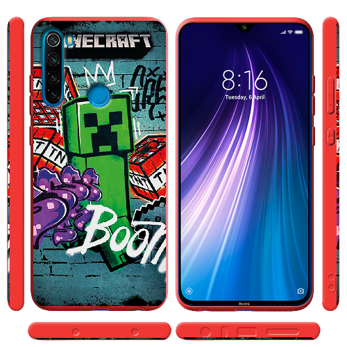 Чехол BoxFace Xiaomi Redmi Note 8 Minecraft Graffiti