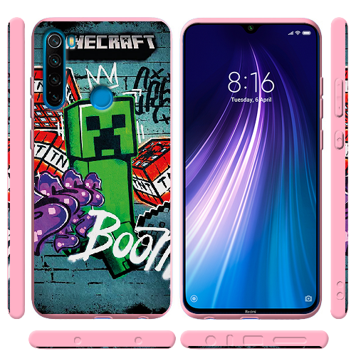 Чехол BoxFace Xiaomi Redmi Note 8 Minecraft Graffiti