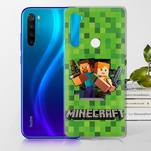 Чехол BoxFace Xiaomi Redmi Note 8 Майнкрафт Стів і Алекс