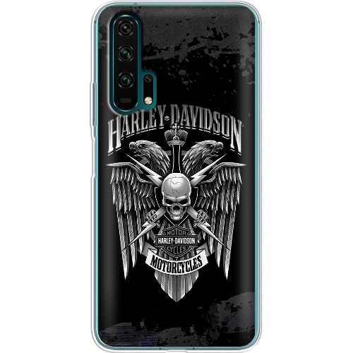 Чехол Boxface Honor 20 Pro Harley Davidson skull and eagles