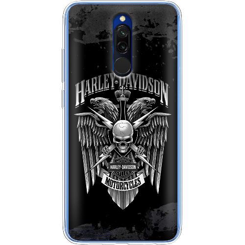 Чехол BoxFace Xiaomi Redmi 8 Harley Davidson skull and eagles