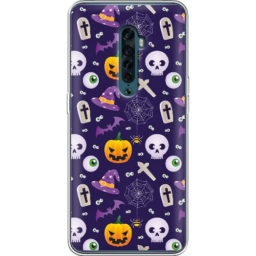 Чехол BoxFace OPPO Reno2 Halloween Purple Mood