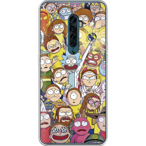 Чехол BoxFace OPPO Reno2 Rick and Morty все герои