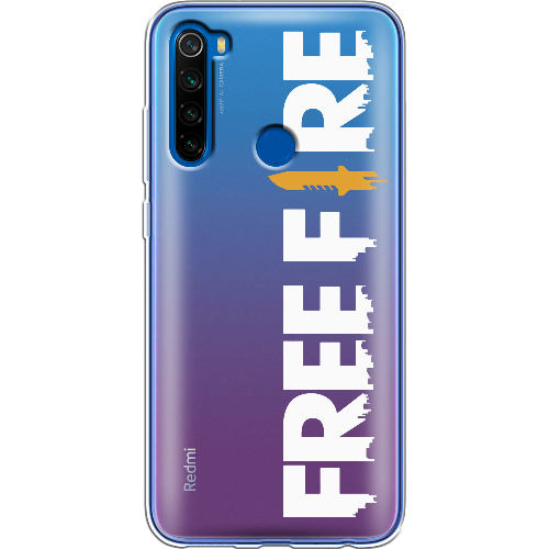 Чехол BoxFace Xiaomi Redmi Note 8T Белый Free Fire