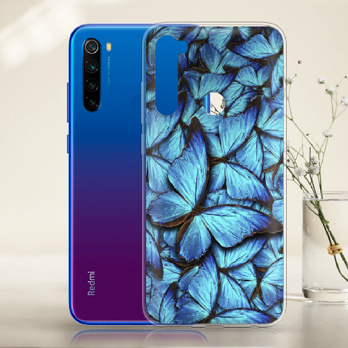 Чехол BoxFace Xiaomi Redmi Note 8T лазурные бабочки