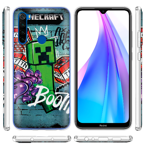 Чехол BoxFace Xiaomi Redmi Note 8T Minecraft Graffiti