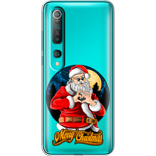 Чехол BoxFace Xiaomi Mi 10/ Mi 10 Pro Cool Santa and heart