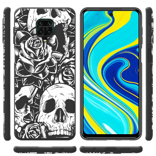 Чехол BoxFace Xiaomi Redmi Note 9S Skull and Roses