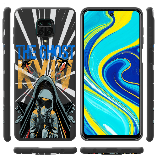 Чехол BoxFace Xiaomi Redmi Note 9S Привид Києва в дії