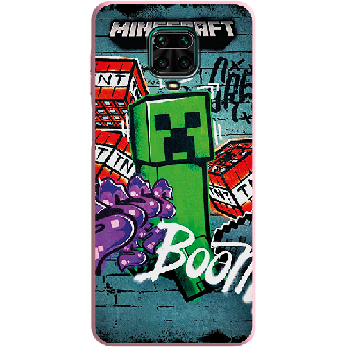 Чехол BoxFace Xiaomi Redmi Note 9S Minecraft Graffiti