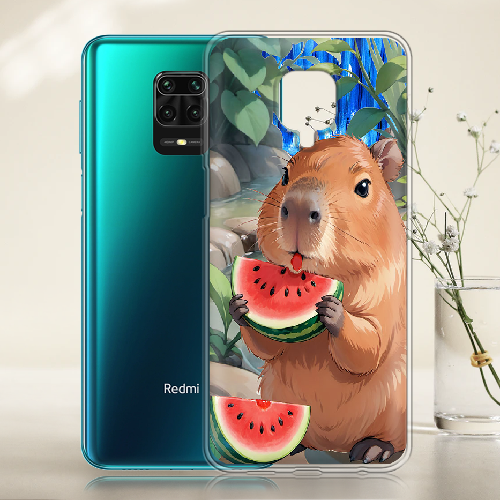 Чехол BoxFace Xiaomi Redmi Note 9S Капибара з кавуном