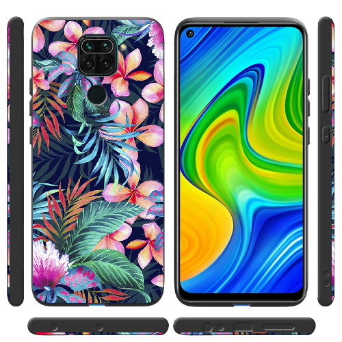 Чехол BoxFace Xiaomi Redmi Note 9 flowers in the tropics