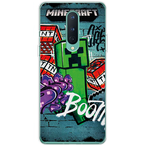 Чехол BoxFace OnePlus 8 Minecraft Graffiti