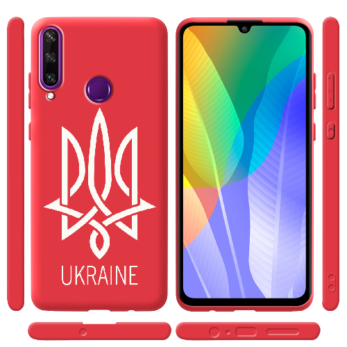 Чехол Boxface Huawei Y6p Тризуб монограмма UKRAINE