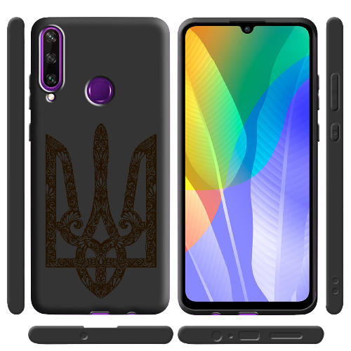 Чехол Boxface Huawei Y6p Ukrainian Black Trident