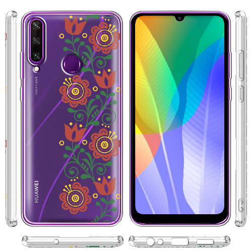 Чехол Boxface Huawei Y6p Ethno Flower