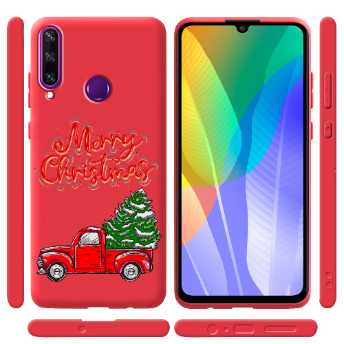 Чехол Boxface Huawei Y6p Holiday Car Merry Christmas