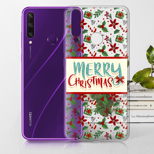 Чехол Boxface Huawei Y6p Vintage Christmas Congratulation