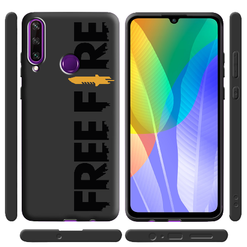 Чехол Boxface Huawei Y6p Черный Free Fire