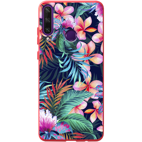 Чехол Boxface Huawei Y6p flowers in the tropics