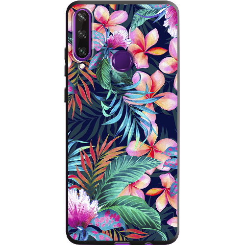 Чехол Boxface Huawei Y6p flowers in the tropics