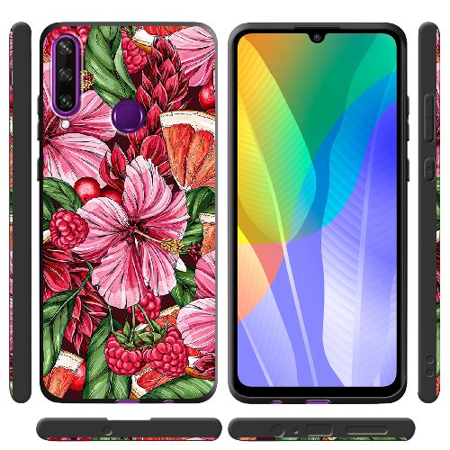 Чехол Boxface Huawei Y6p Tropical Flowers