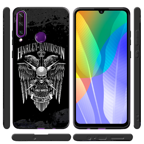 Чехол Boxface Huawei Y6p Harley Davidson skull and eagles