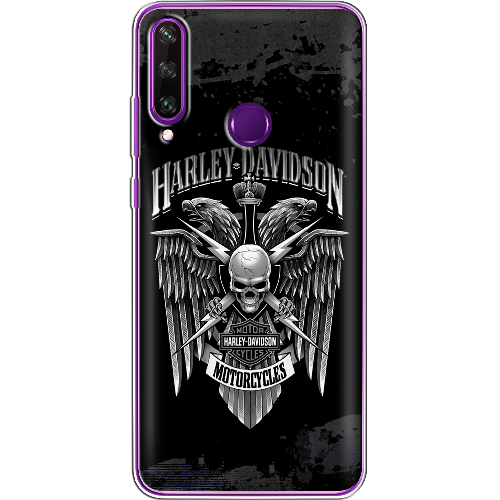 Чехол Boxface Huawei Y6p Harley Davidson skull and eagles