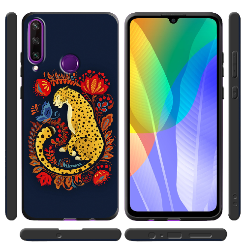 Чехол Boxface Huawei Y6p Petrykivka Leopard