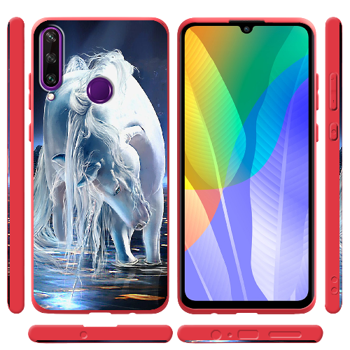 Чехол Boxface Huawei Y6p White Horse