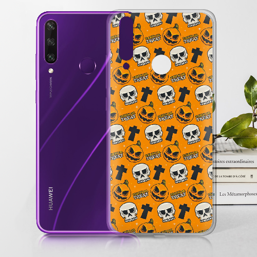 Чехол Boxface Huawei Y6p Хэллоуин Кошелек или жизнь