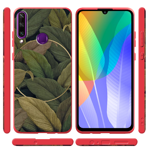 Чехол Boxface Huawei Y6p Green Leaf