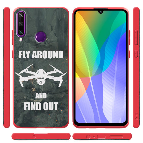 Чехол Boxface Huawei Y6p Дрон Fly Around