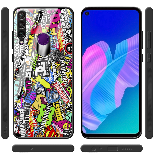 Чехол Boxface Huawei Y6p Multicolored Inscriptions