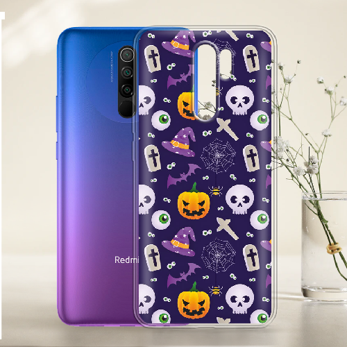 Чехол BoxFace Xiaomi Redmi 9 Halloween Purple Mood