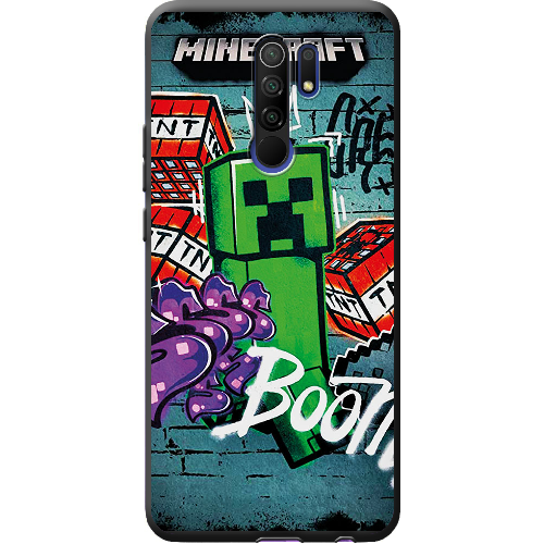 Чехол BoxFace Xiaomi Redmi 9 Minecraft Graffiti