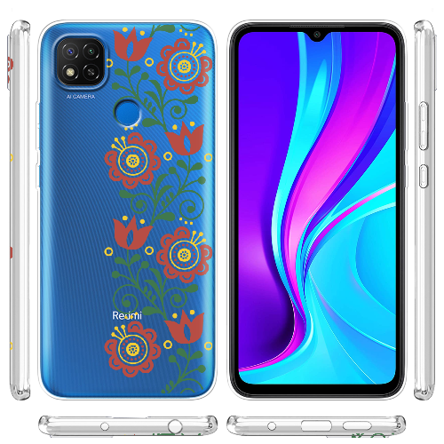 Чехол BoxFace Xiaomi Redmi 9C Ethno Flower