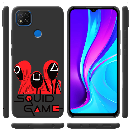 Чехол BoxFace Xiaomi Redmi 9C siquid game люди в красном