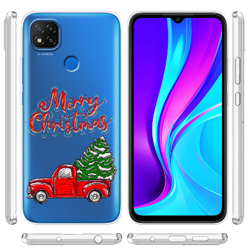 Чехол BoxFace Xiaomi Redmi 9C Holiday Car Merry Christmas