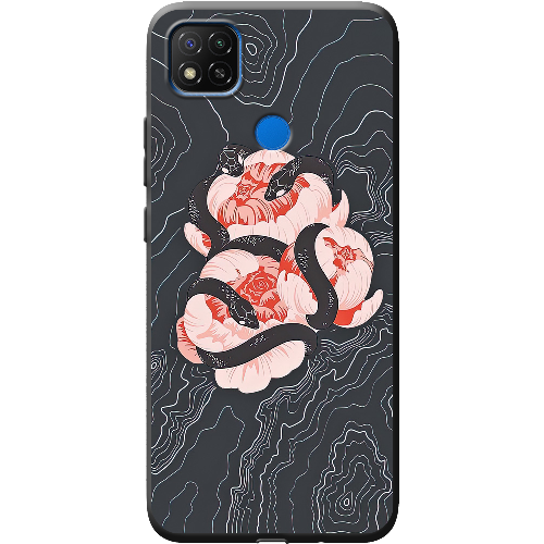 Чехол BoxFace Xiaomi Redmi 9C Snake Rose