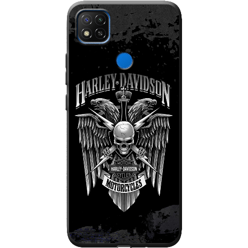 Чехол BoxFace Xiaomi Redmi 9C Harley Davidson skull and eagles