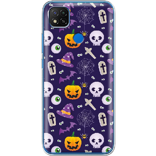 Чехол BoxFace Xiaomi Redmi 9C Halloween Purple Mood