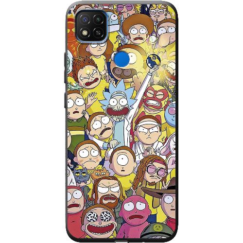 Чехол BoxFace Xiaomi Redmi 9C Rick and Morty все герои