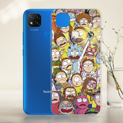 Чехол BoxFace Xiaomi Redmi 9C Rick and Morty все герои